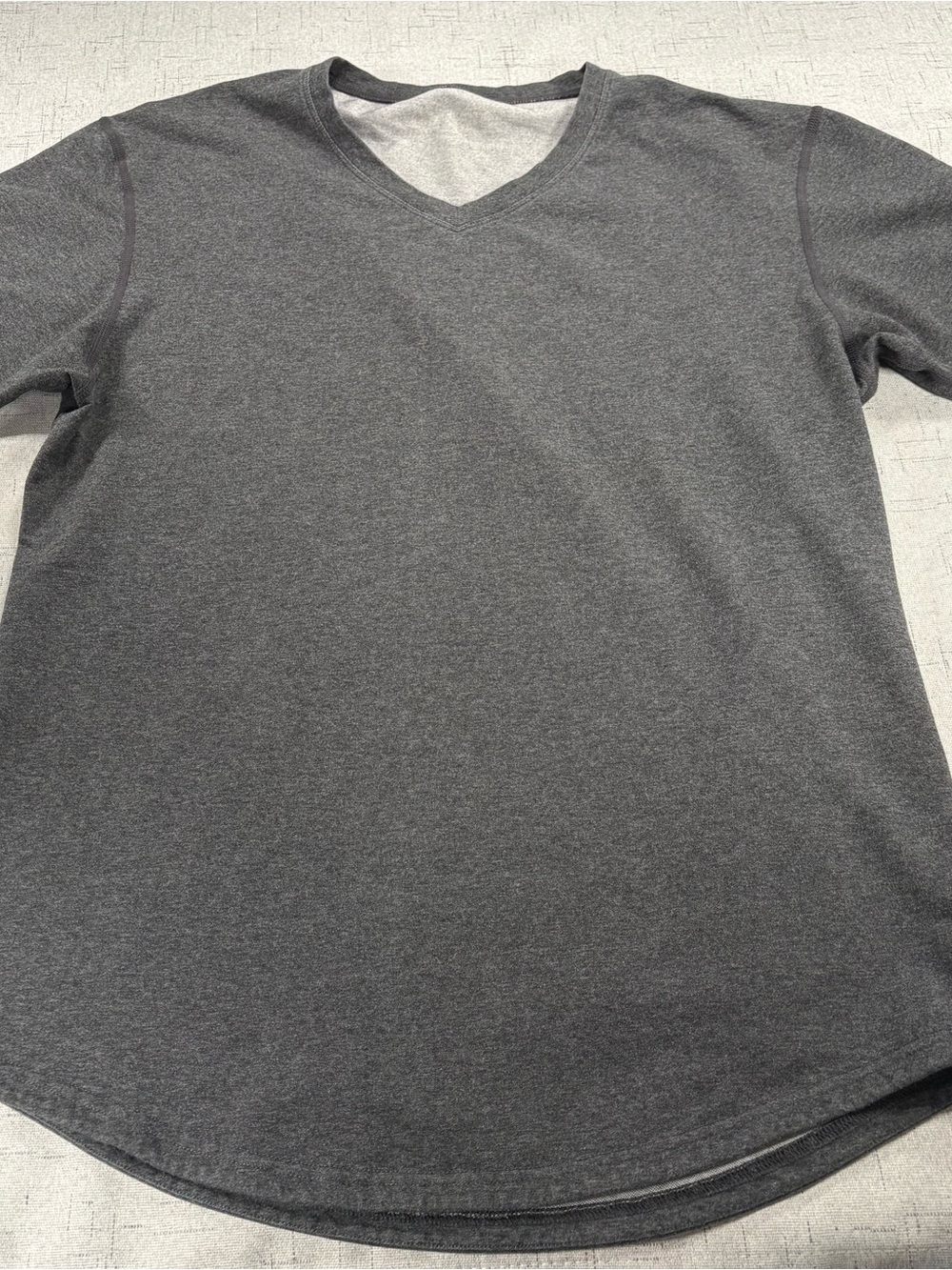 BYLT Drop-Cut V-Neck Shirt (Charcoal/Dark Gray)
